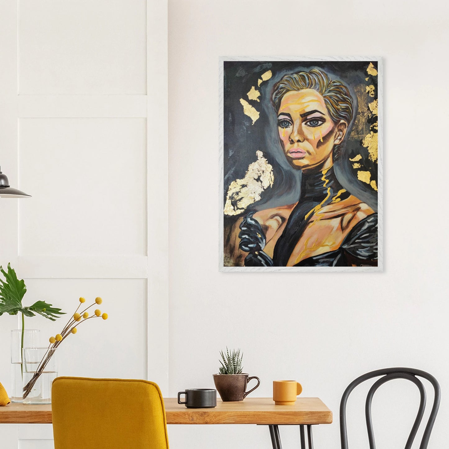 Originalgemälde I’m Still Here Series Strenght Wears Black. Platz 13 20.Kunst_Online Preis 2025 | Marika Junikajtes Contemporary Artist