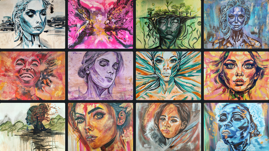 Chromatic Souls 2026 – 12 Porträtkunstwerke im Überblick. Kunstkalender 2026 von Marika Junikajtes