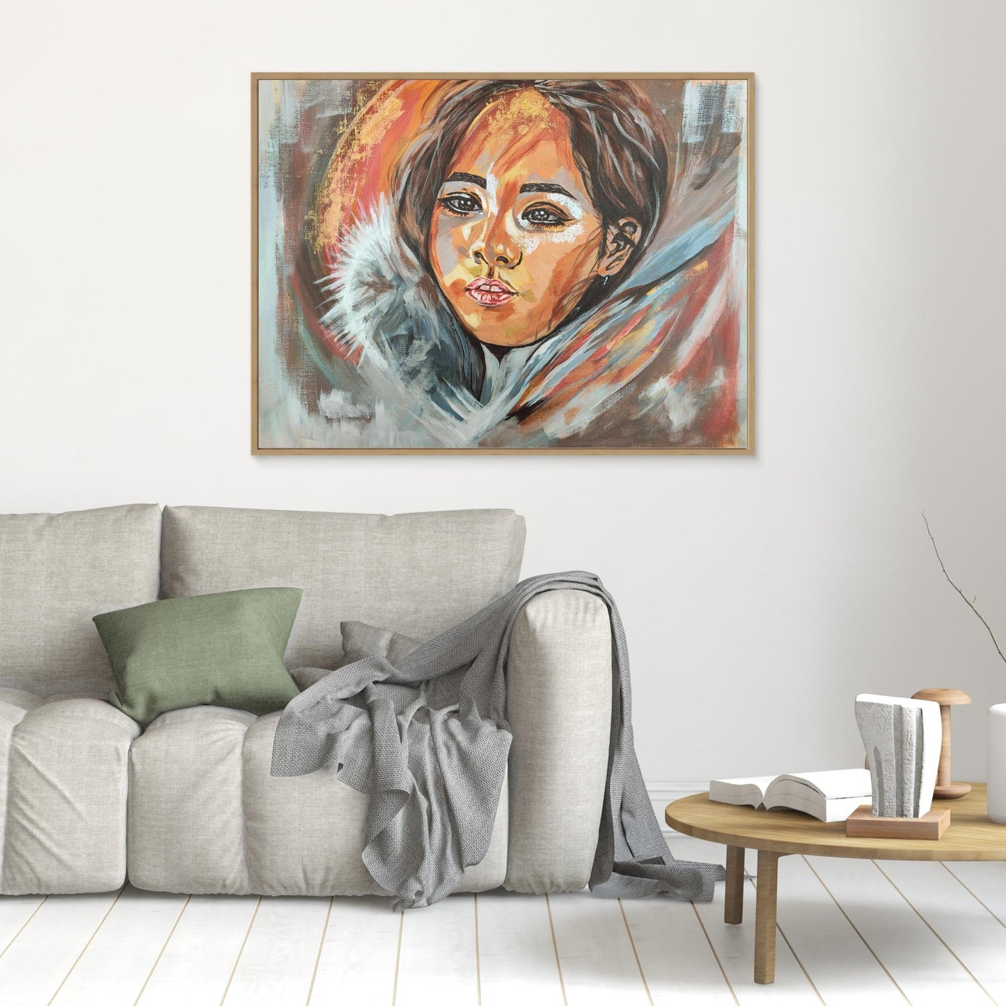 Golden Embrace of Consolation - Leinwanddruck