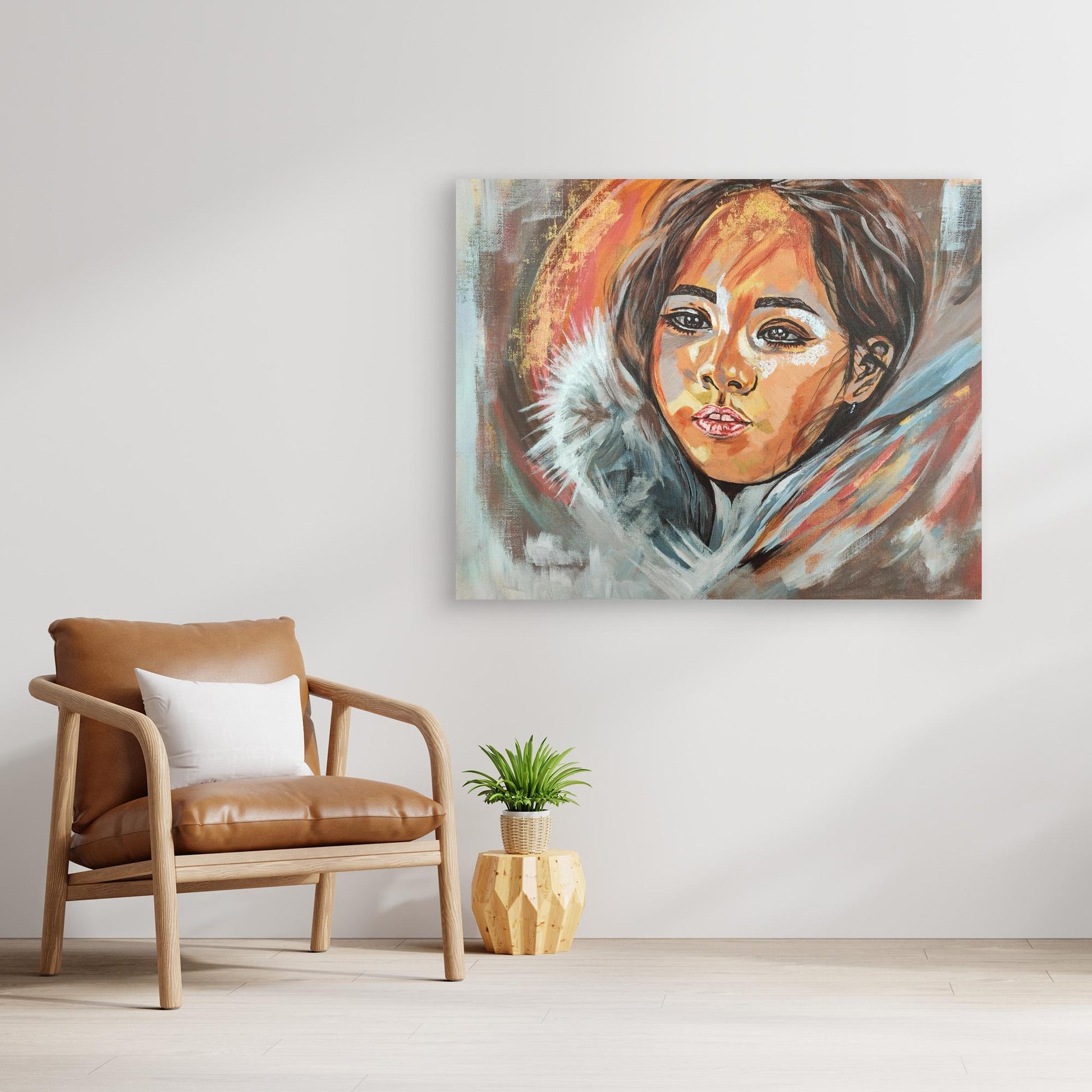 Golden Embrace of Consolation - Leinwanddruck