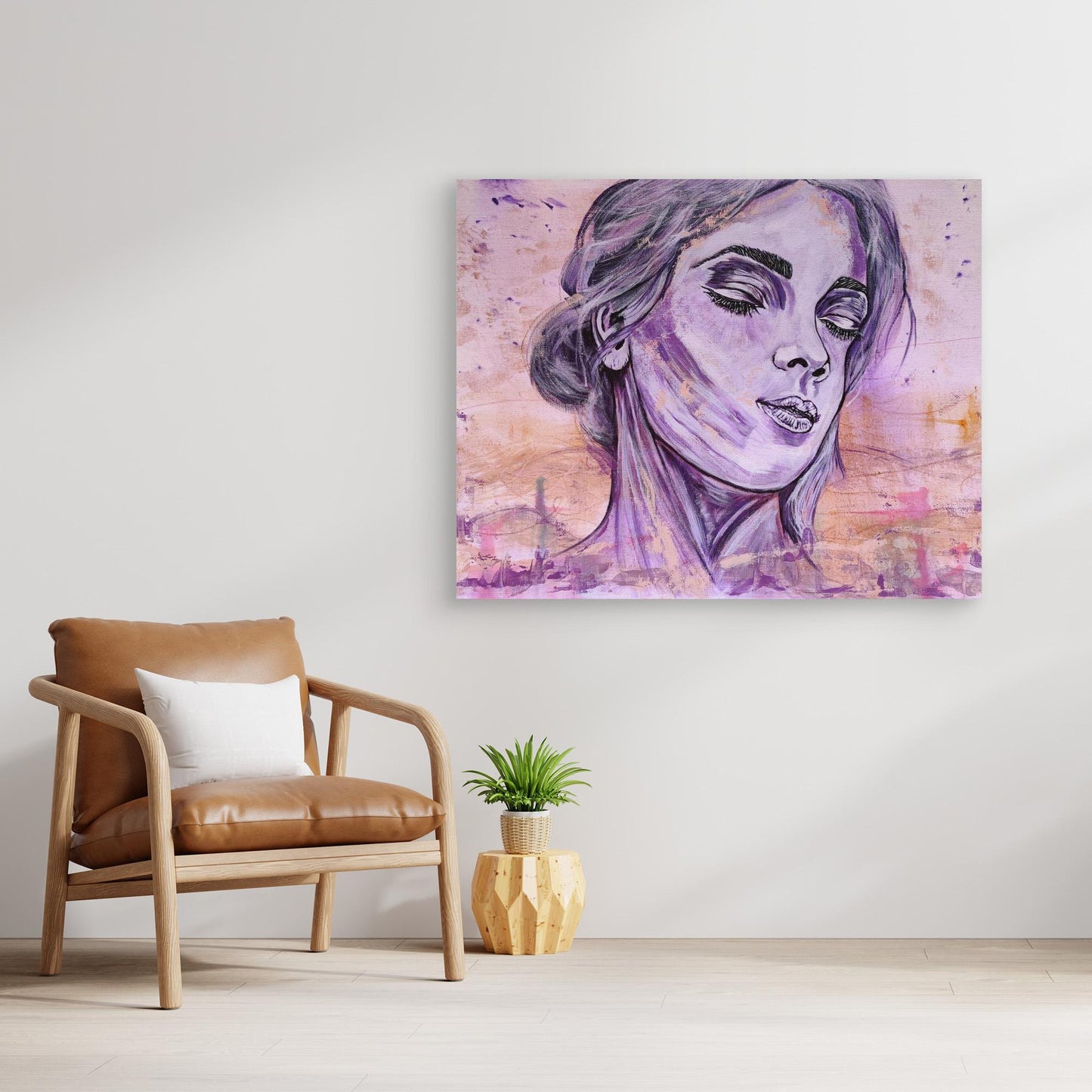 Floating in Light - Leinwanddruck