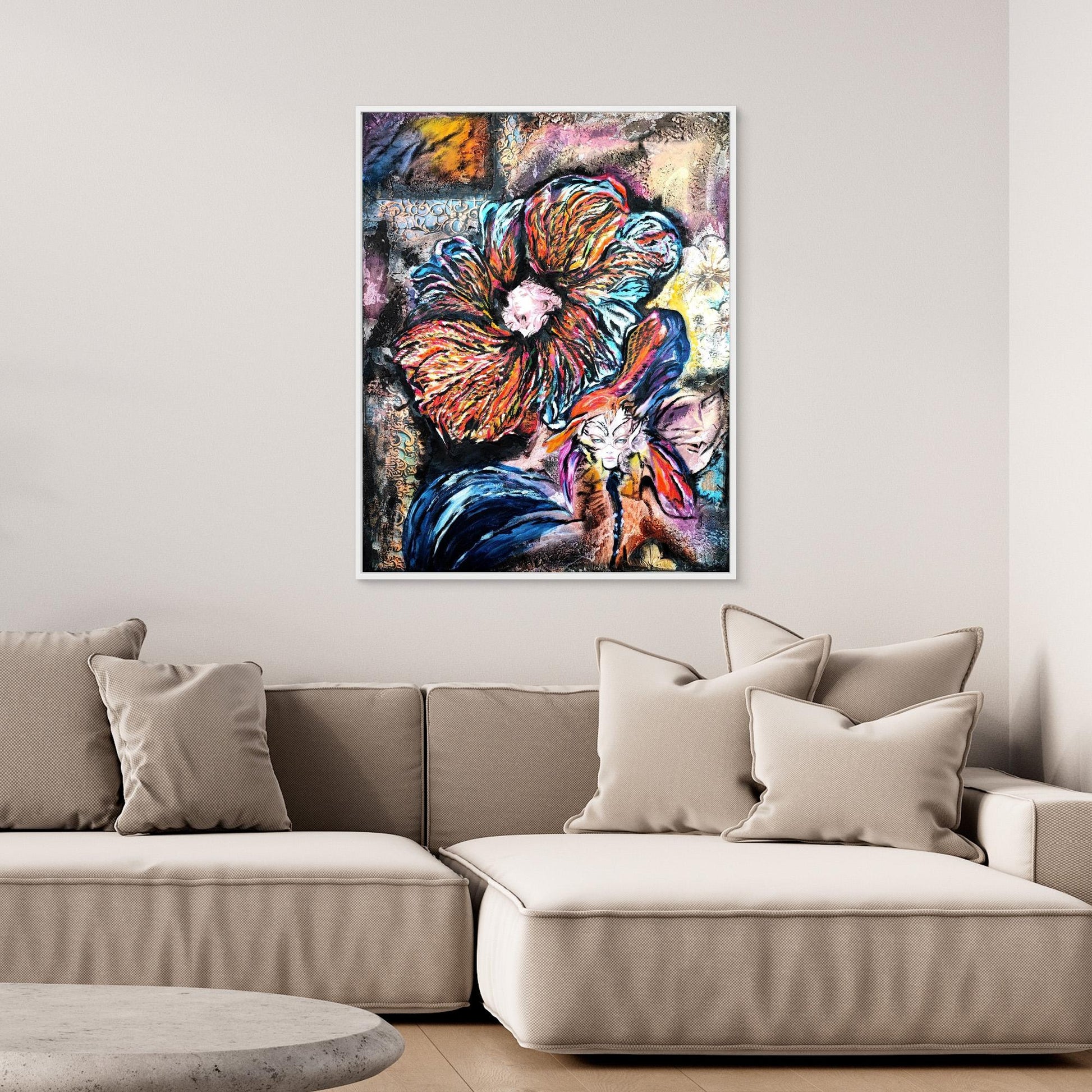 She Plays With Fire- Leinwanddruck