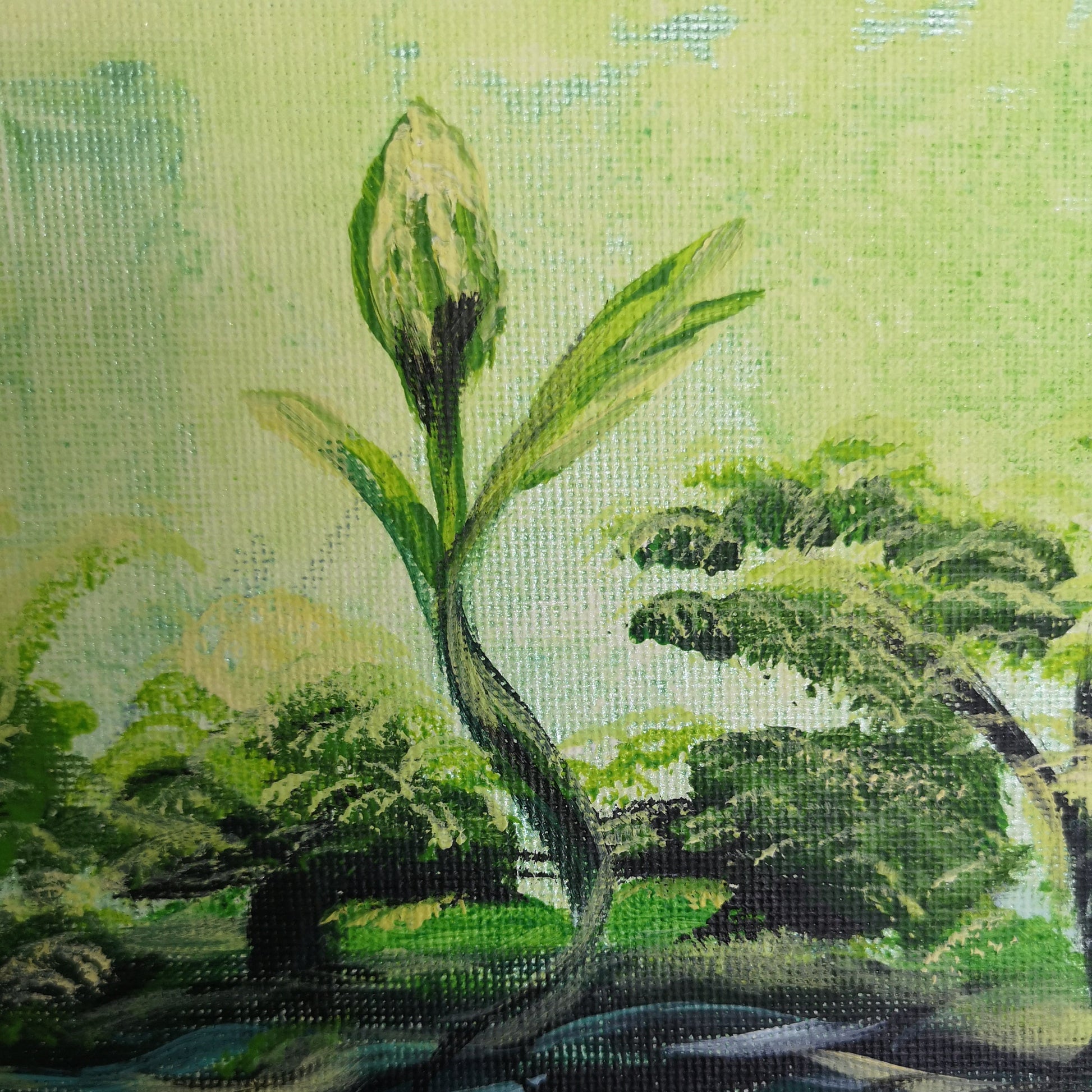 Abstraktes Mixed Media Portrait als Originalgemälde, zeitgenössische Kunst von Marika Junikajtes, Deutschland
