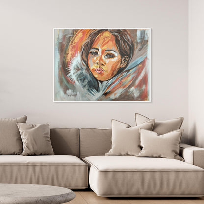 Golden Embrace of Consolation - Leinwanddruck