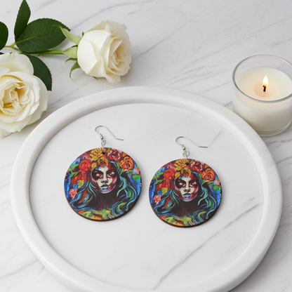 Designer Holz Ohrringe Beauty Of Darkness