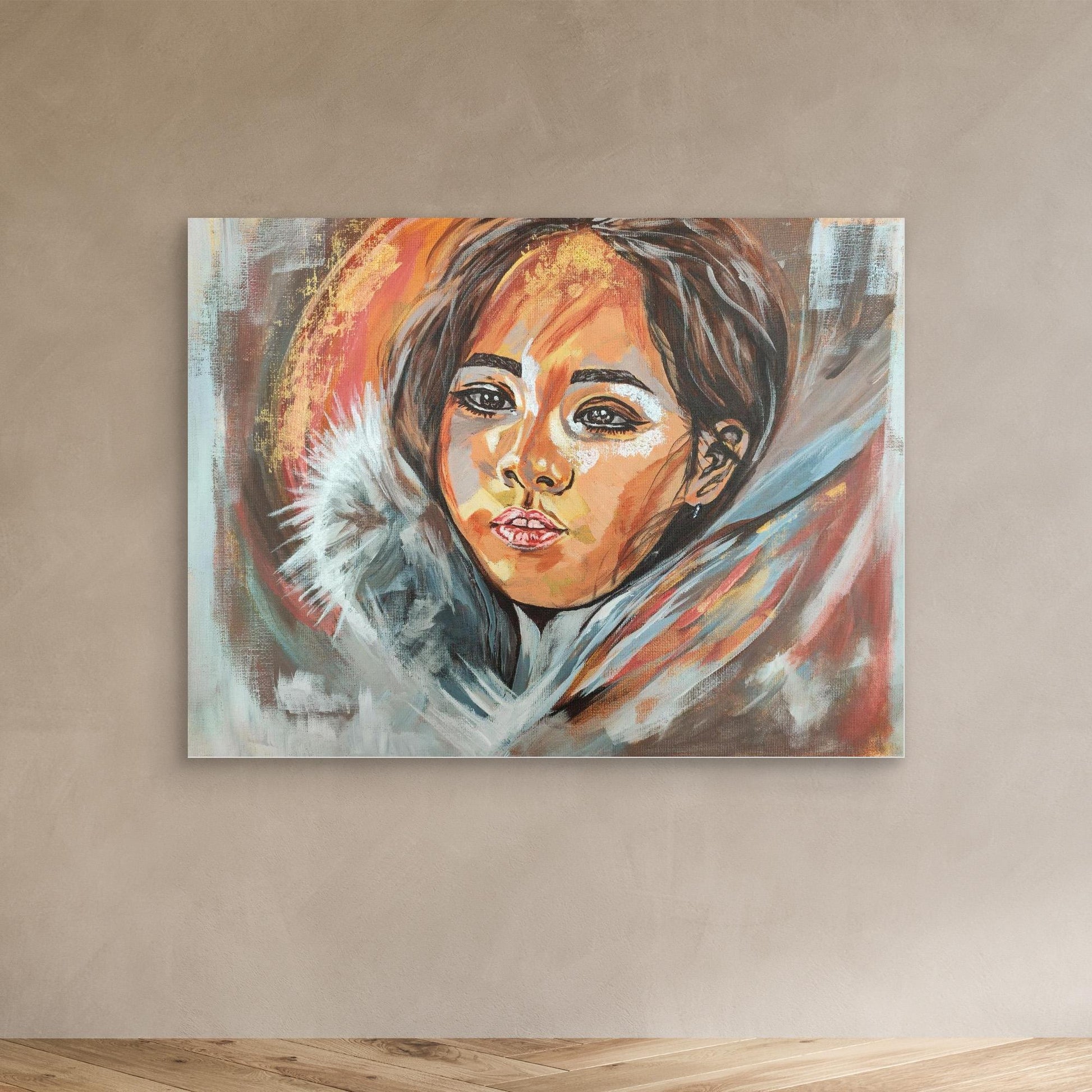 Golden Embrace of Consolation - Leinwanddruck