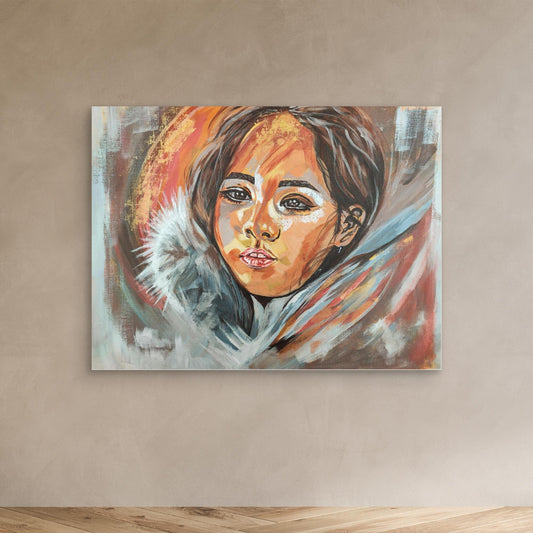 Golden Embrace of Consolation - Leinwanddruck