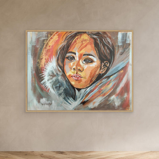 Golden Embrace of Consolation - Leinwanddruck