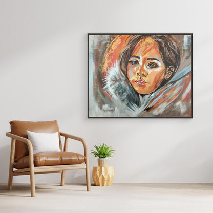 Golden Embrace of Consolation - Leinwanddruck