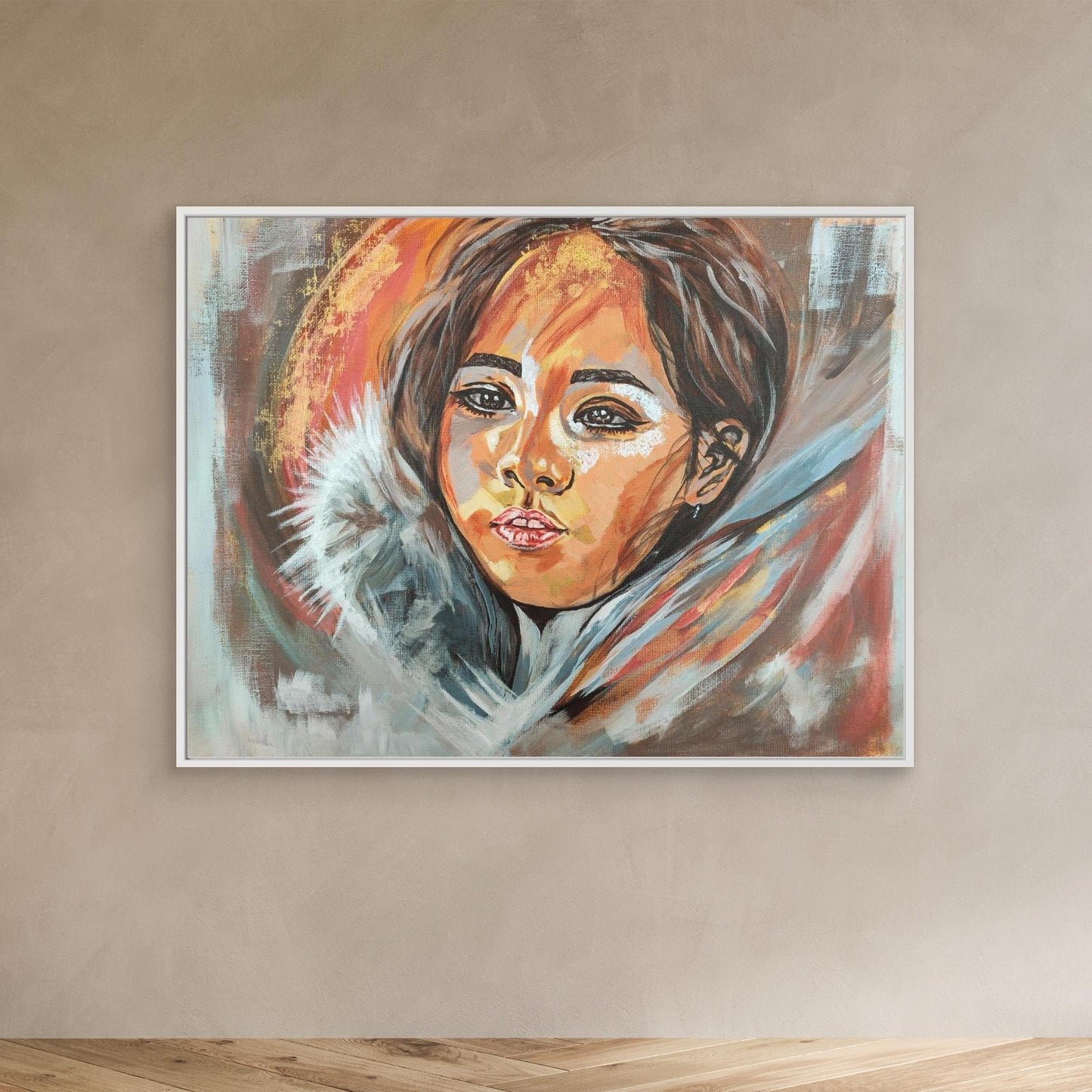 Golden Embrace of Consolation - Leinwanddruck