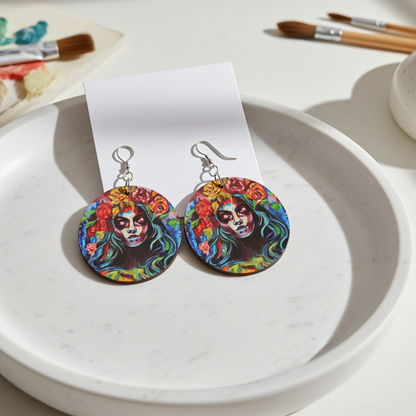 Designer Holz Ohrringe Beauty Of Darkness