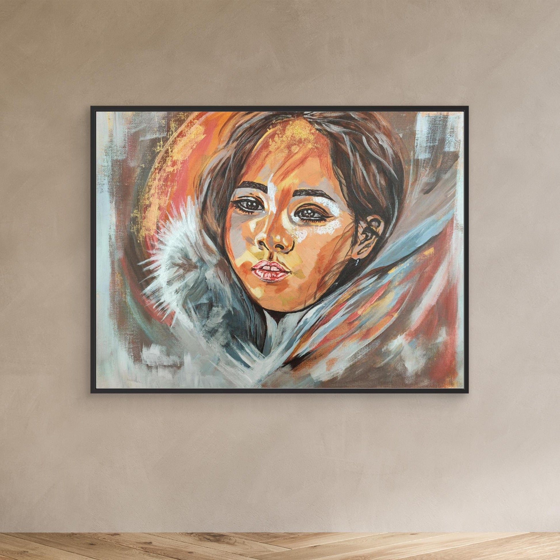 Golden Embrace of Consolation - Leinwanddruck