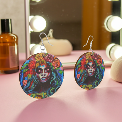 Designer Holz Ohrringe Beauty Of Darkness