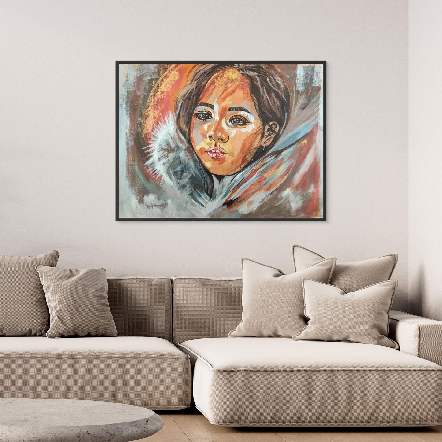 Golden Embrace of Consolation - Leinwanddruck