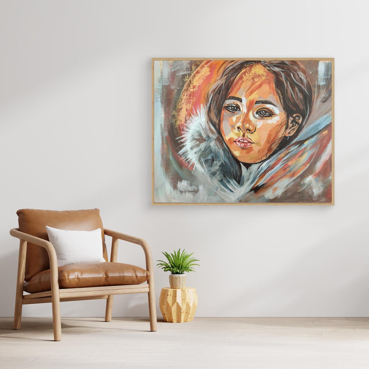 Golden Embrace of Consolation - Leinwanddruck