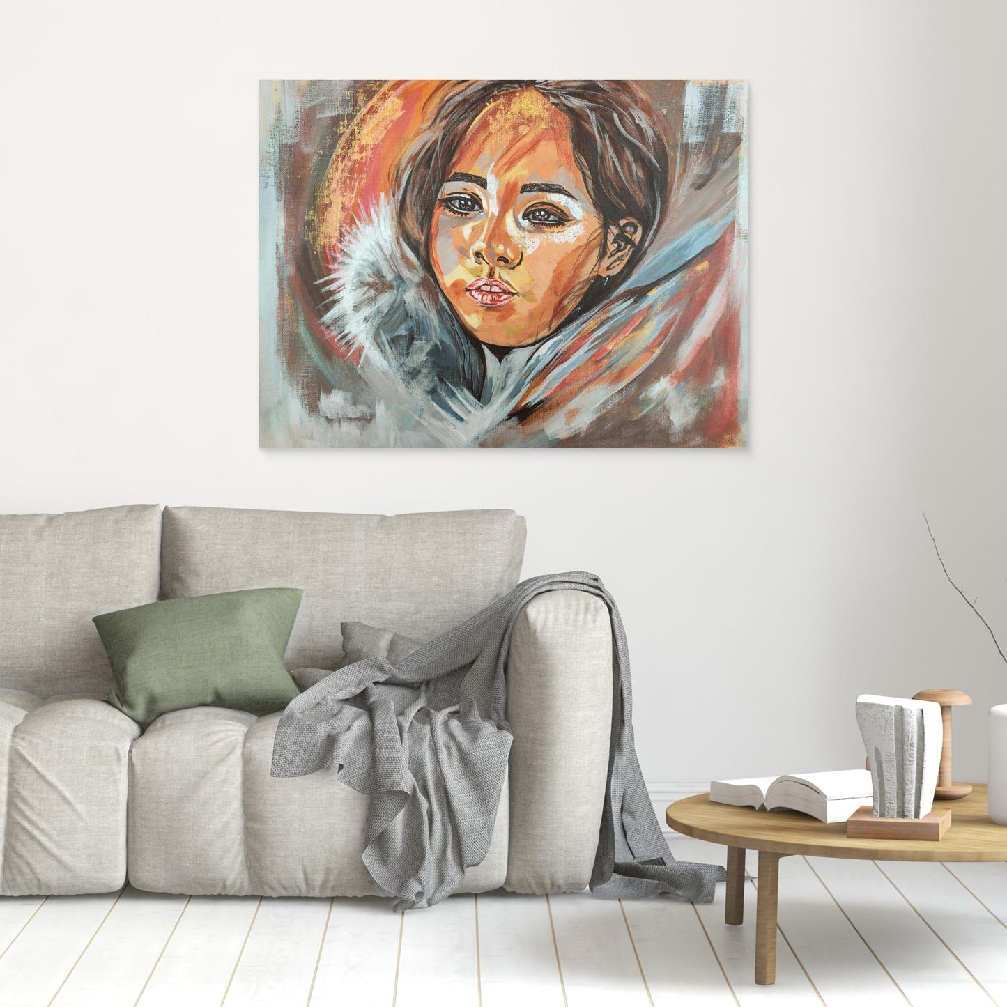 Golden Embrace of Consolation - Leinwanddruck