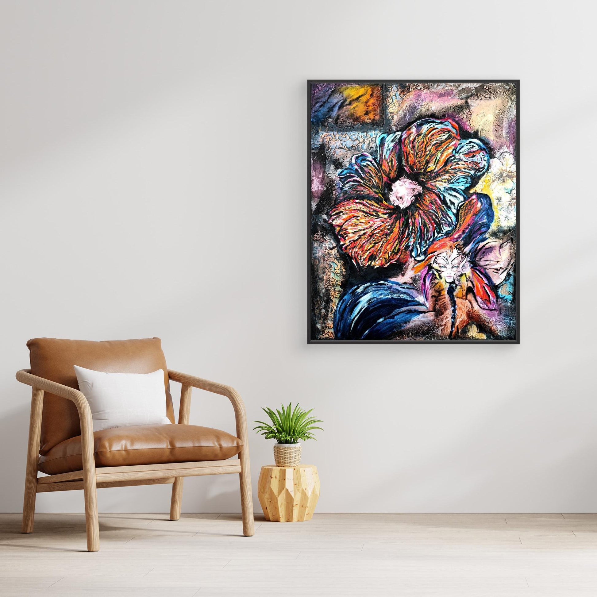 She Plays With Fire- Leinwanddruck