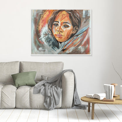 Golden Embrace of Consolation - Leinwanddruck