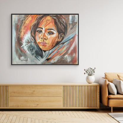 Golden Embrace of Consolation - Leinwanddruck