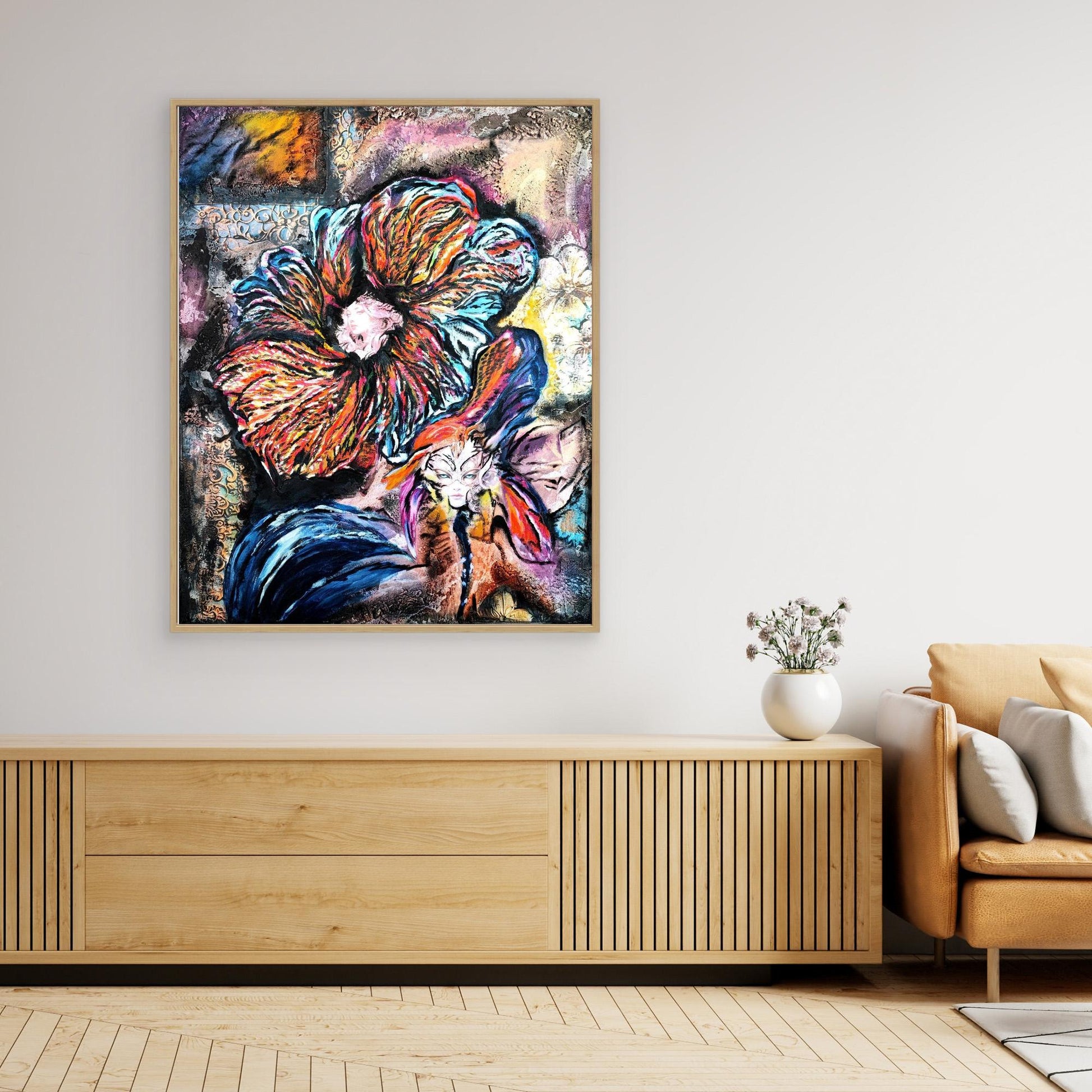 She Plays With Fire- Leinwanddruck